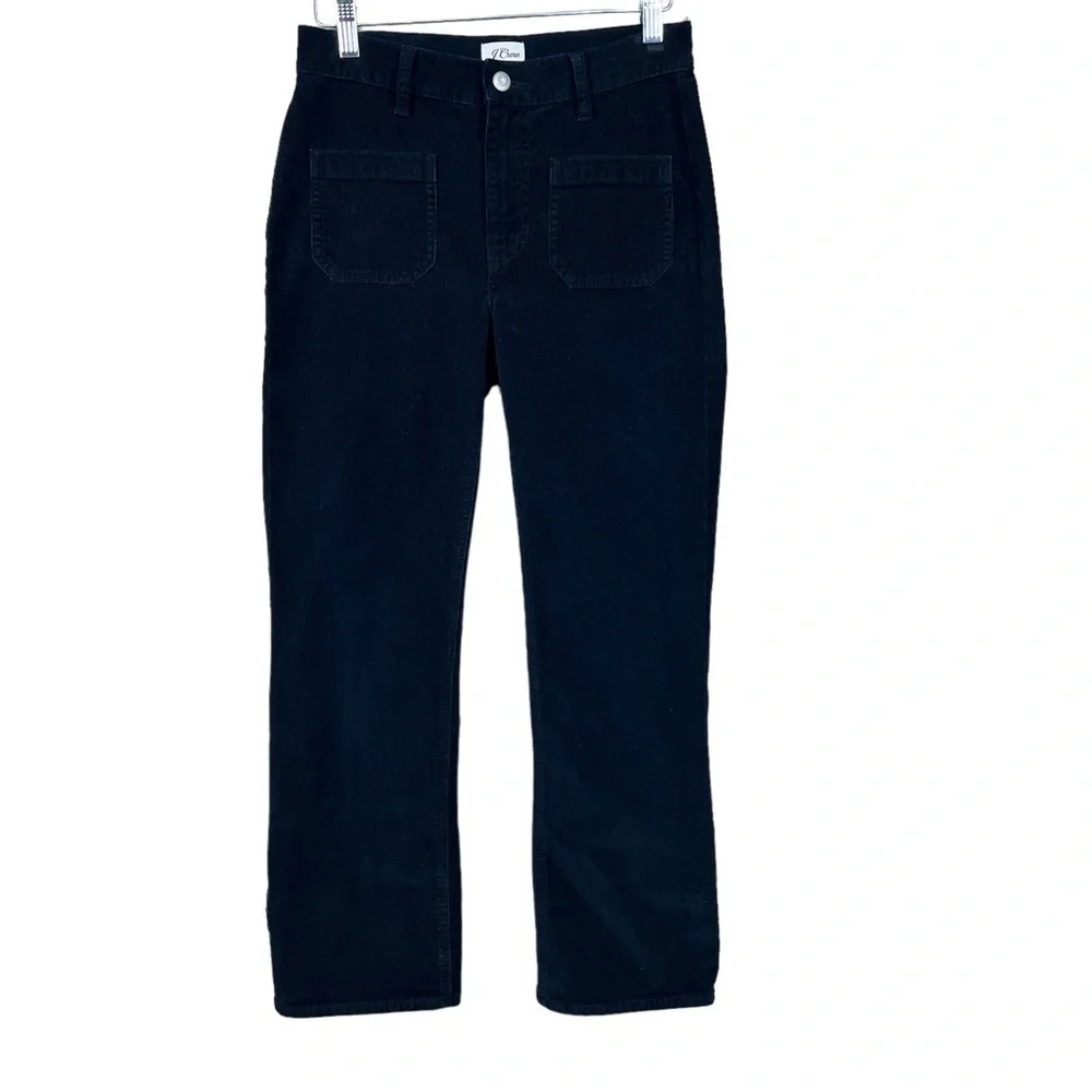 J. Crew Black Billie Demi Boot Crop High Rise Pants